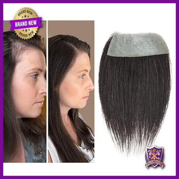 Human Hair Tape-In Hairpiece for Hairline Loss, 1.57x3 Inches main image 4